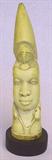 CARVED AFRICAN 13 1/2" TUSK - WOMAN DESIGN.