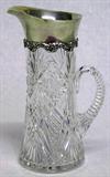 Gorham Sterling Cut Glass Pitcher.