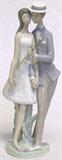 Lladro Figurine #4598, "Sweethearts", 19 1/2" Tall.