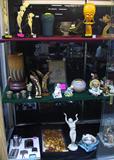 Wide-Angle Photo of Showcase Items.