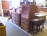 Wide-Angle Photo of Antique Furniture.