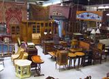 Wide-Angle Photo of Antique Furniture.