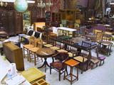 Wide-Angle Photo of Antique Furniture.