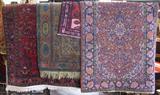 Wide-Angle Photo of Oriental Rugs.
