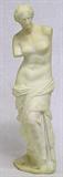 MARBLE OR ALABASTER VENUS DE MILO SCULPTURE. MEASURES 23" TALL.