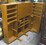 Danish Modern Teak Wood Folding Desk, View 2.