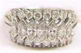VINTAGE PLATINUM DIAMOND LADIES' BAND.