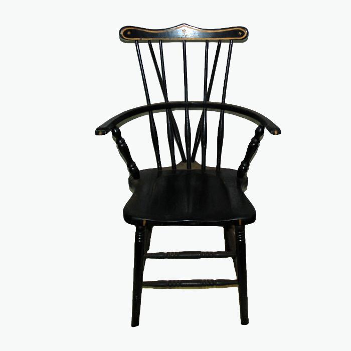 Antique 19th century chair, painted black with gold accent, original
Condition:Very Good
Shipping: Please contact for estimates