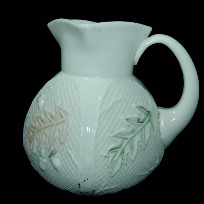 Antique Netted Oak leaf Northwood pitcher
Condition: Very Good
Shipping: Yes
Size: 8 1/2"