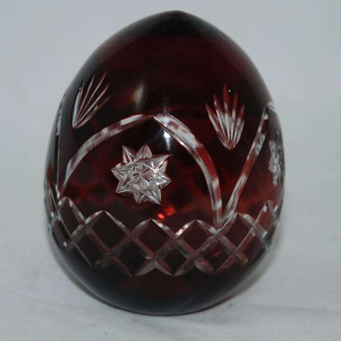 Antique cut red crystal egg
Condition: Very Good
Shipping: Yes
Size: 3 3/4"