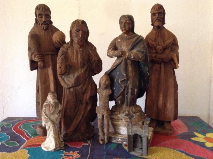 Wood Carved Saints
