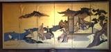 19TH CENTURY JAPANESE 12-PANEL GOLD LEAF SCREEN (right panels)