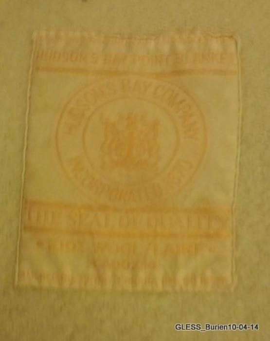 Hudson Bay Blanket Label
