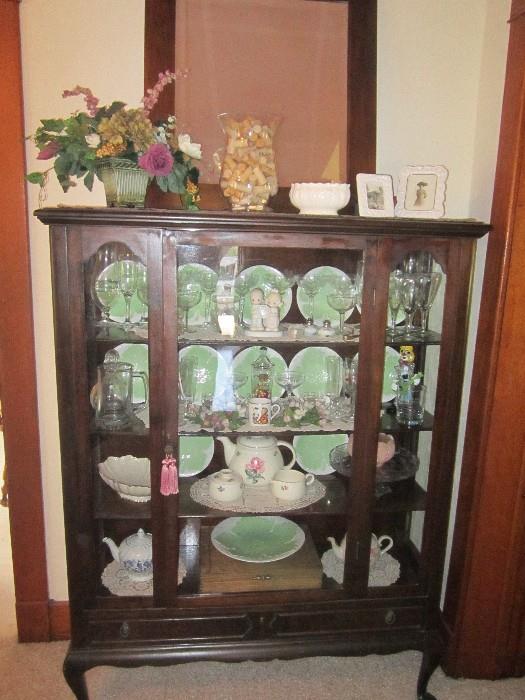 Curio cabinet and collectibles