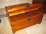 plenty of storage space in this cedar coffee table