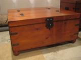 cedar 36" square coffee table w/ storage space