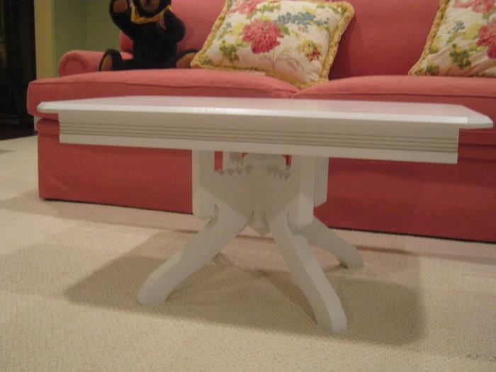 Pottery Barn white coffee table