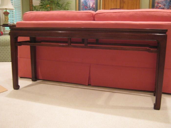 Henredon Chippendale sofa table (60x27x16.25")