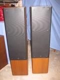 ADS 4-way speaker towers w/ oak finish (each 12.5x10x42")