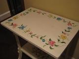 top of shabby chic white table