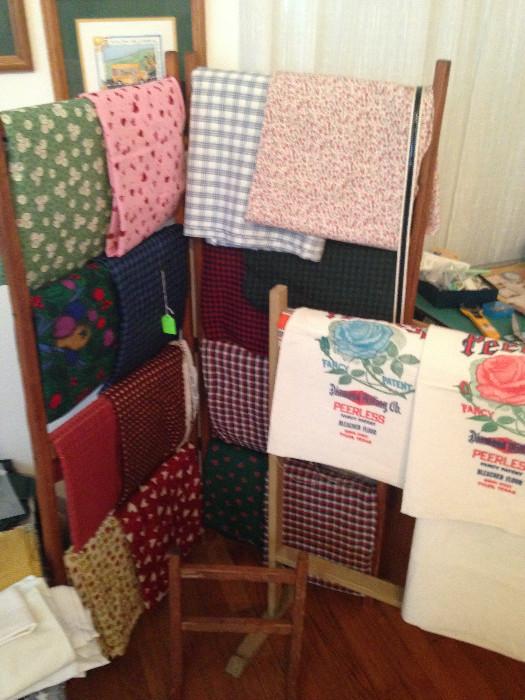 Tons of fabric for quilting