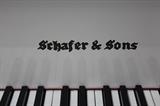 A19#2 Schafer Sons 1989 Baby Grand Piano Model ss-51 High Gloss Whitte Condition of 8-9 #HIGH0432