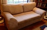 Loveseat in Pale Beige