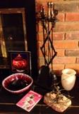 Vintage Ceramics, Fireplace Tools and more on the hearth