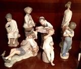 A Collection of Lladro's including Don Quixote, Bar Mitzvah and more