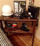 Vintage MCM Lamp and Cameras