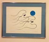 Inuit Lithograph - The Doves