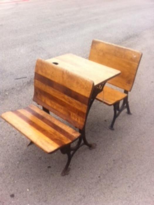 Great set of School desk from the 1920's -30's