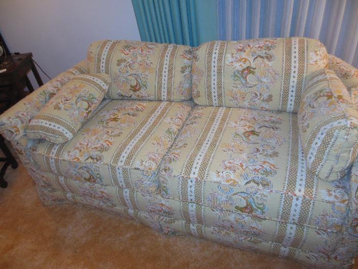 Embroidered Sofa has matching love seat