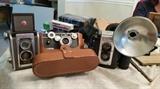 Many vintage cameras