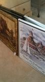 Lots of pictures, prints, paintings, etc.