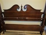 Ethan Allen Georgian Queen size headboard, footboard and frame.