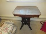 Beautiful marble top Eastlake table