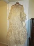 Gorgeous Vanat antique wedding gown with train. Beautiful lace...nice condition.