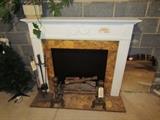 Beautiful free standing electric fireplace.