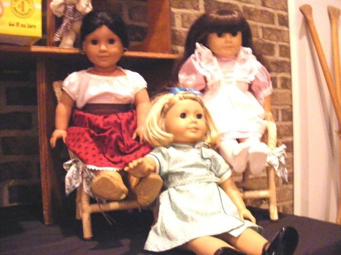 Pleasant Co American Girl Dolls: Samantha, Kit and Josefina