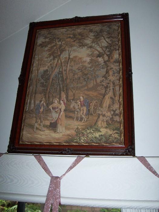 framed tapestry 