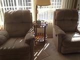 two recling chairs