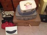 vintage luggage and purses