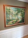Large hallway painting, by Hamilton