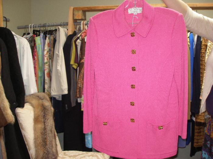 Pink St. John Suit