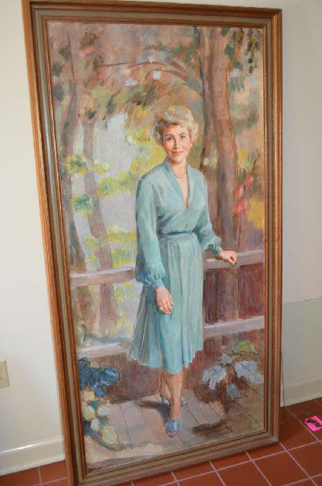 Large portrait by Margaret Hudson