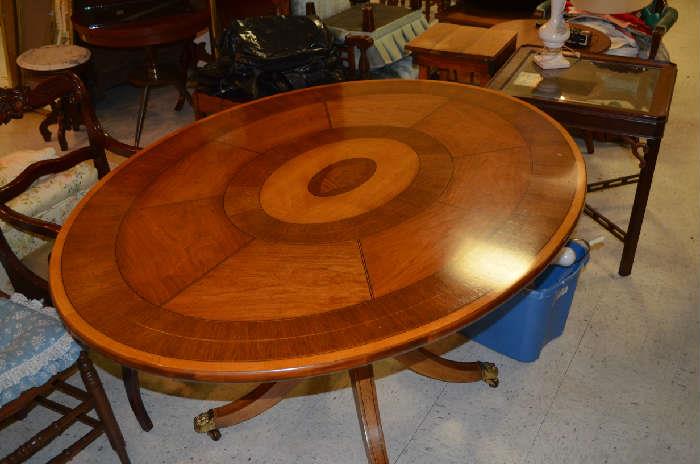 Sen Pell Breakfast Table - Inlaid Shell Motif - Exquisite!