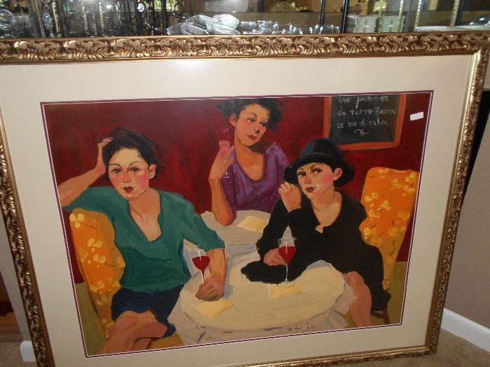 "Lunch Special" Lithograph by Linda Kyser Smith, w/ COA #950/1250