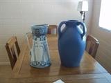 Royal Doulton pitcher and   Arts and Crafts pottery vase