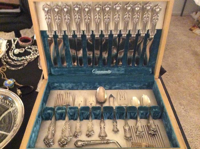 12 piece Sterling Silver Set in Container